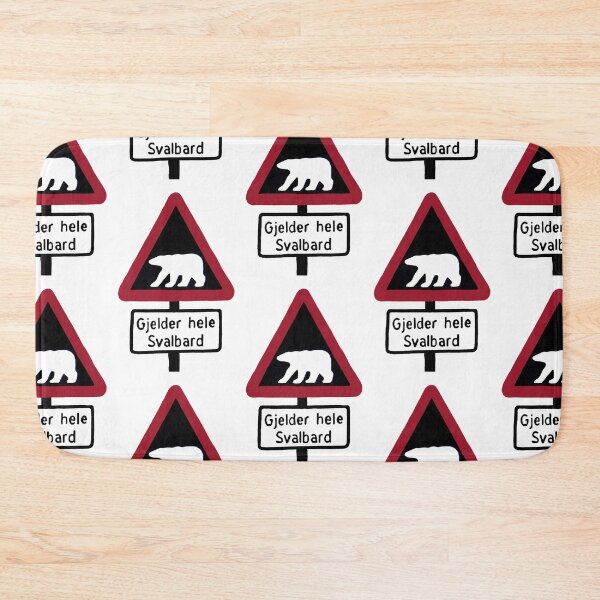 Item preview, Polar bear warning sign designed and sold by HighLatExpedLtd.