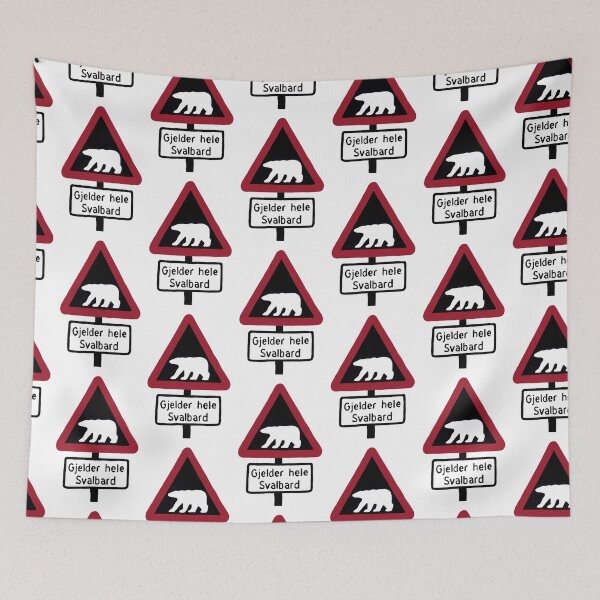 Item preview, Polar bear warning sign designed and sold by HighLatExpedLtd.
