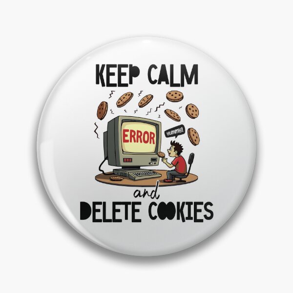 Item preview, Retro Computer Cartoon with Cookies Humor designed and sold by Betsytiptoe.