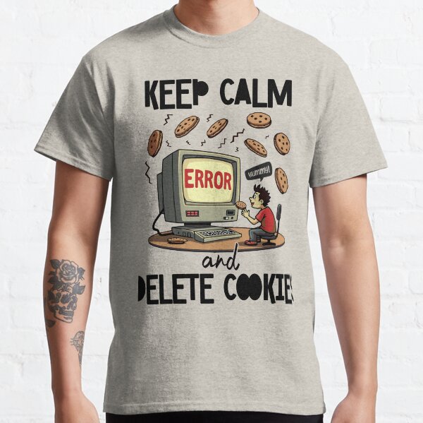 Item preview, Retro Computer Cartoon with Cookies Humor designed and sold by Betsytiptoe.