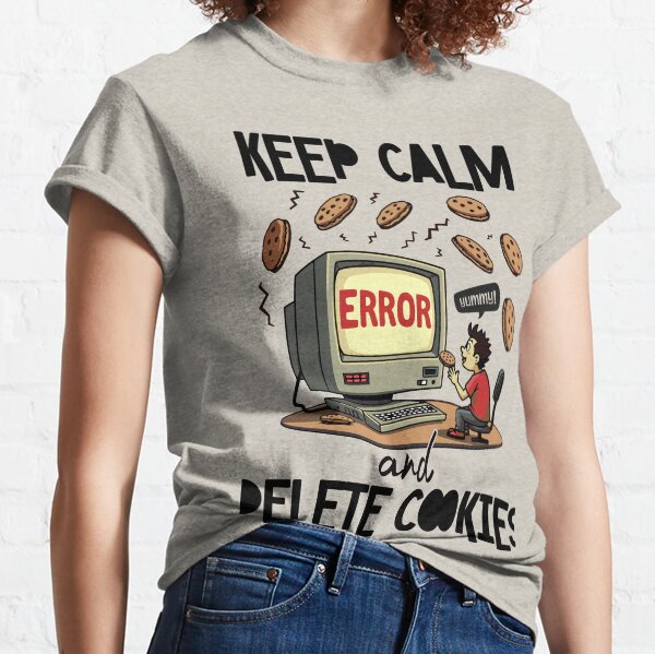Item preview, Retro Computer Cartoon with Cookies Humor designed and sold by Betsytiptoe.