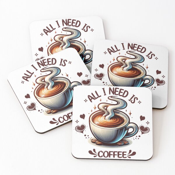 Item preview, Coffee Squad :  ALL I NEED IS COFFEE designed and sold by Eksama Design.