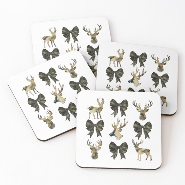 Item preview, Camouflage Deer and Bow Festive Holiday Design designed and sold by nor-my.