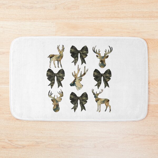 Item preview, Camouflage Deer and Bow Festive Holiday Design designed and sold by nor-my.