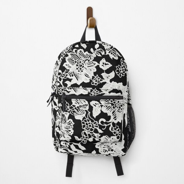 Item preview, Faux Black and White Floral Lace Pattern designed and sold by OLAIZA.