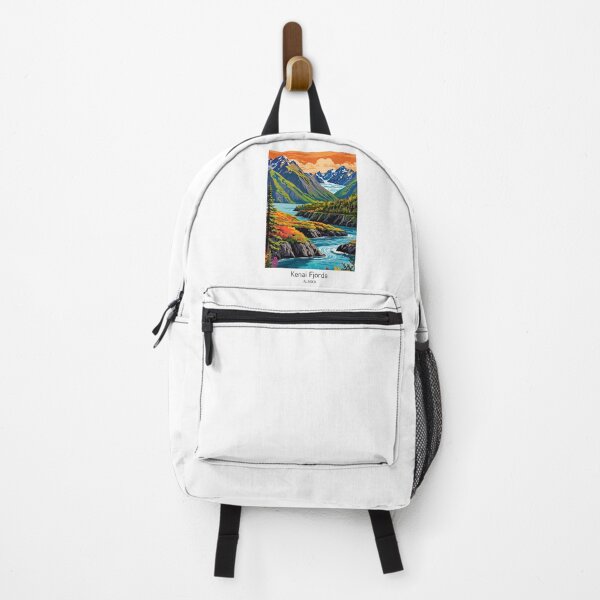 Item preview, Kenai Fjords alaska poster vintage designed and sold by paulrommer.