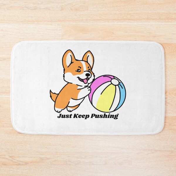 Item preview, Just keep pushing - corgi designed and sold by Bright Start Prints.