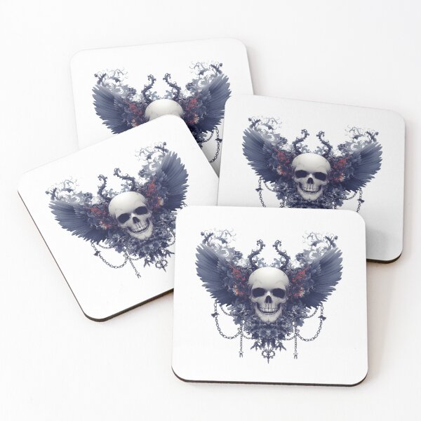 Item preview, Winged Skull with Chains designed and sold by Rui Huang.