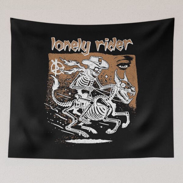 Item preview, LONELY RIDER - SKELETON COWBOY RIDING A LION'S SKELETON designed and sold by justyna-s28.
