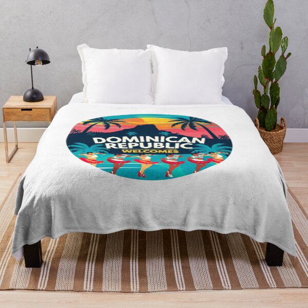 Item preview, Dominican Republic Welcomes Flag Map Santo Domingo, Punta Cana designed and sold by AnimalsDH305.