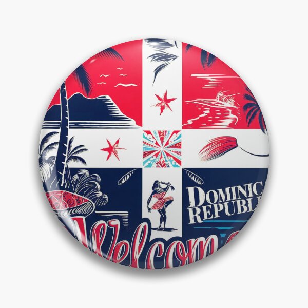 Item preview, Dominican Republic Welcomes Flag Map Santo Domingo, Punta Cana designed and sold by AnimalsDH305.