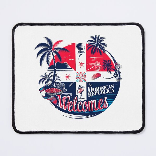 Item preview, Dominican Republic Welcomes Flag Map Santo Domingo, Punta Cana designed and sold by AnimalsDH305.