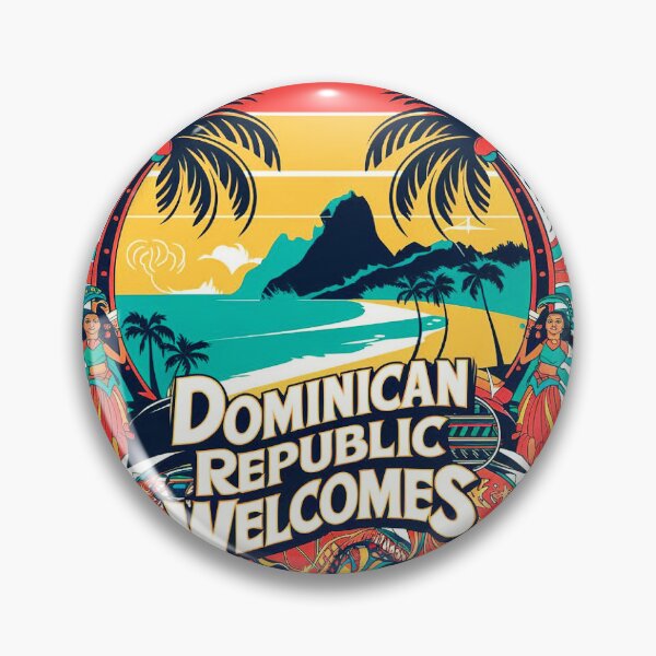 Item preview, Dominican Republic Welcomes Flag Map Santo Domingo, Punta Cana designed and sold by AnimalsDH305.
