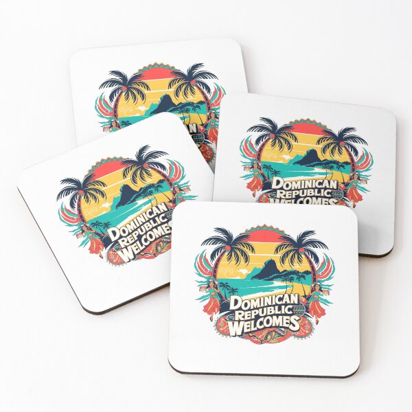 Item preview, Dominican Republic Welcomes Flag Map Santo Domingo, Punta Cana designed and sold by AnimalsDH305.