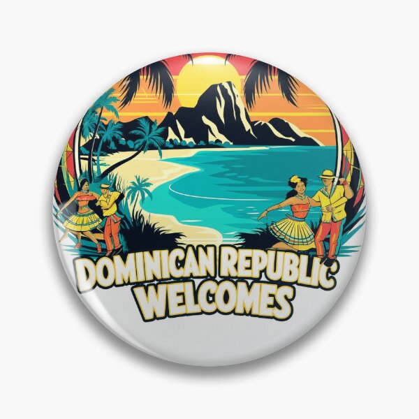 Item preview, Dominican Republic Welcomes Flag Map Santo Domingo, Punta Cana designed and sold by AnimalsDH305.