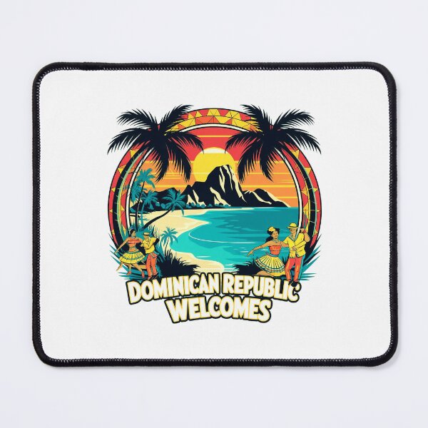 Item preview, Dominican Republic Welcomes Flag Map Santo Domingo, Punta Cana designed and sold by AnimalsDH305.