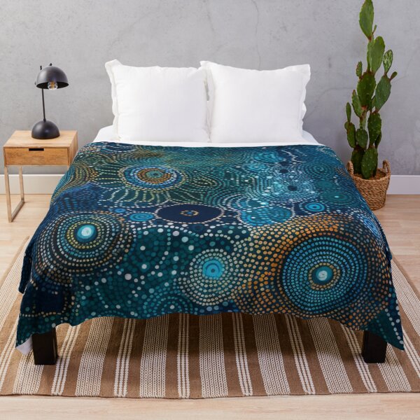 Item preview, Aboriginal Inspired Dot Art - With Ocean Beauty designed and sold by GrinGalore.