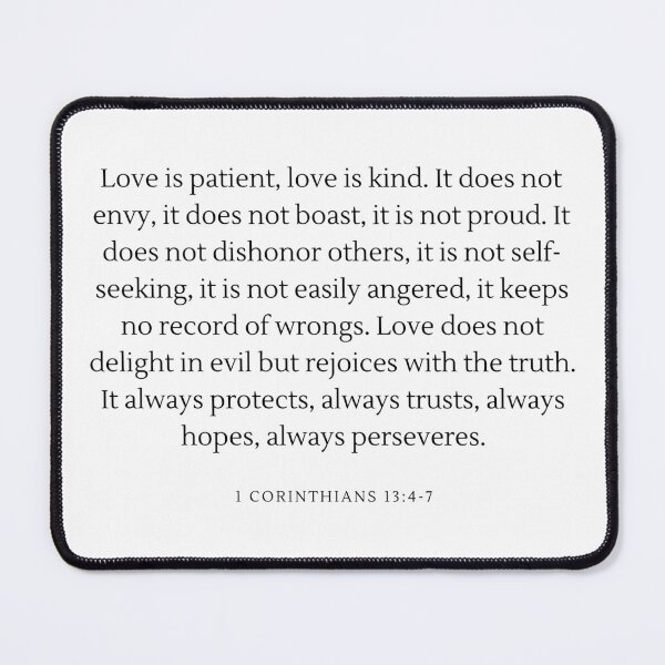 Item preview, 1 Corinthians 13:4-8 designed and sold by ridnaledesigner.