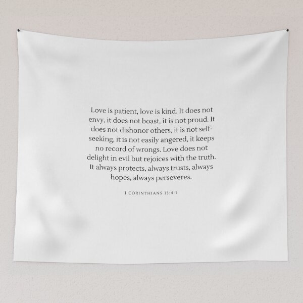 Item preview, 1 Corinthians 13:4-8 designed and sold by ridnaledesigner.