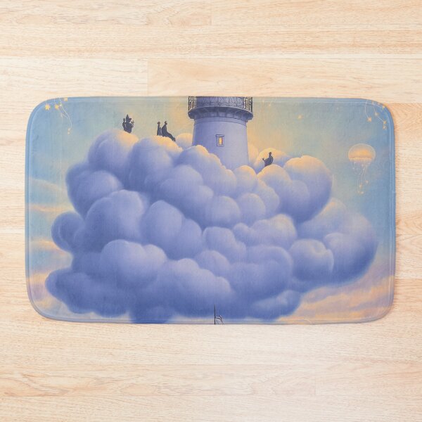 Item preview, Surreal Lighthouse in the Clouds with Jellyfish designed and sold by Moisky Art.