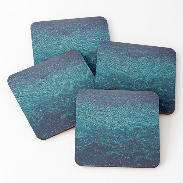 Item preview, Arte de puntos de inspiración aborigen - Con las olas de nuevo designed and sold by GrinGalore.