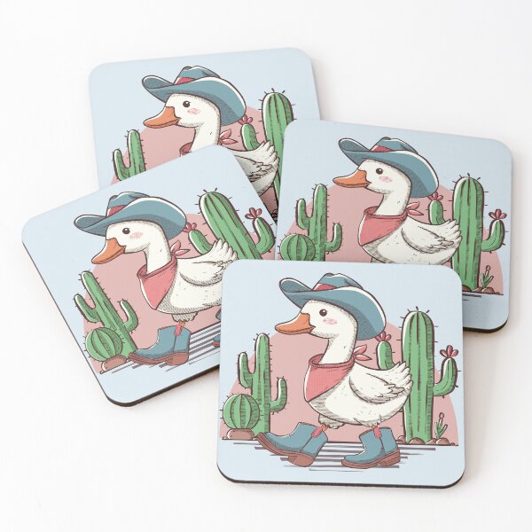 Item preview, Cowboy Goose Funny Sticker – Silly Goose Meme Gift – Cute Duck in Boots designed and sold by Animoodles.
