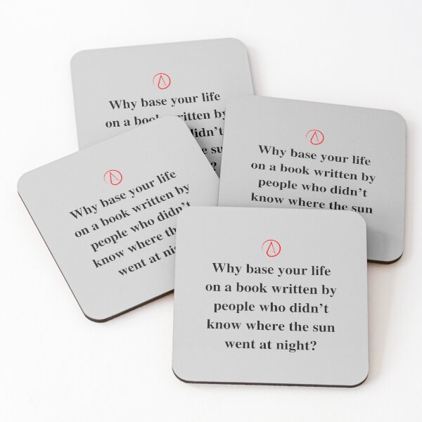 Item preview,  . Atheist quotes. Secular humour. BlackText Version. designed and sold by Atheist-Heaven.