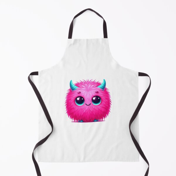 Item preview, adorable pink fluffy monster designed and sold by nicnacc.