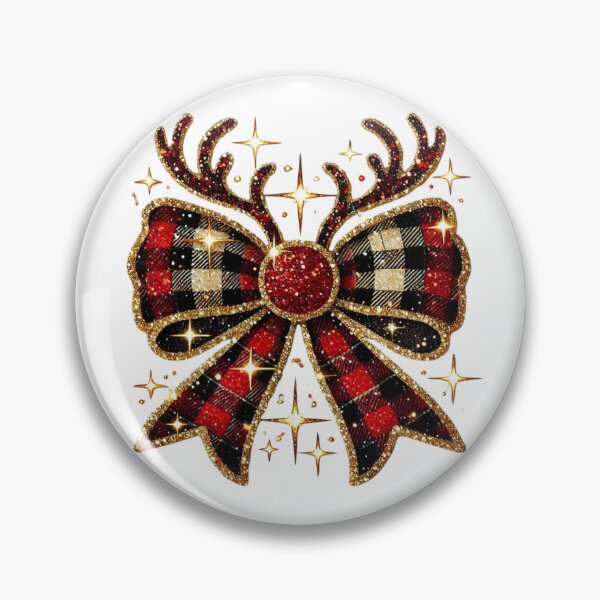 Item preview, Christmas bow glitter bow reindeer antlers designed and sold by PapayaGen.
