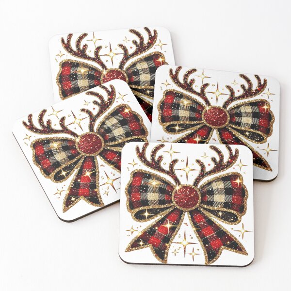 Item preview, Christmas bow glitter bow reindeer antlers designed and sold by PapayaGen.