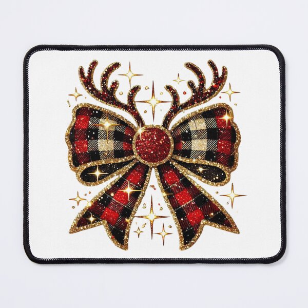 Item preview, Christmas bow glitter bow reindeer antlers designed and sold by PapayaGen.