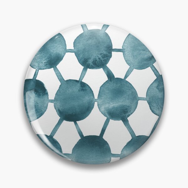 Item preview, Teal Blue Circles And Lines Abstract Watercolor designed and sold by Irina Sztukowski.