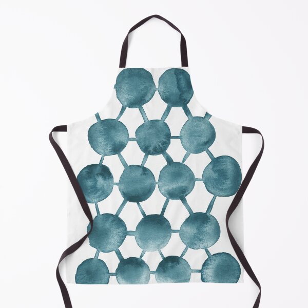 Item preview, Teal Blue Circles And Lines Abstract Watercolor designed and sold by Irina Sztukowski.