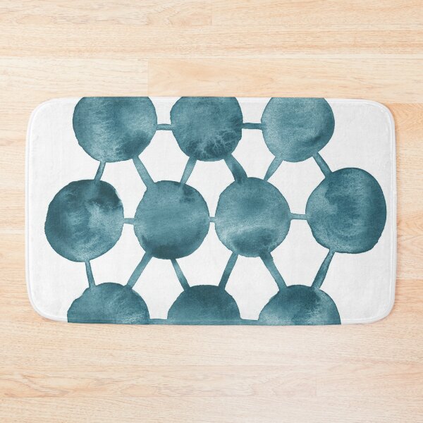 Item preview, Teal Blue Circles And Lines Abstract Watercolor designed and sold by Irina Sztukowski.
