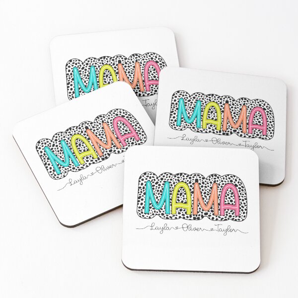 Item preview, Bright Multicolor "Mama" Typography designed and sold by Fernandink1.