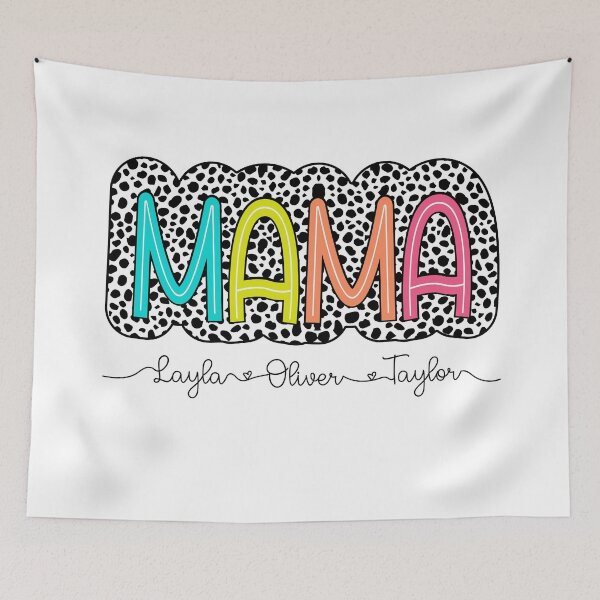 Item preview, Bright Multicolor "Mama" Typography designed and sold by Fernandink1.