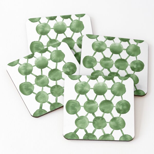 Item preview, Mossy Green Circles And Lines Abstract Watercolor designed and sold by Irina Sztukowski.