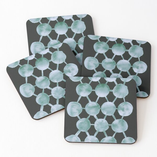 Item preview,  Gray On Black Circles And Lines Abstract Watercolor designed and sold by Irina Sztukowski.