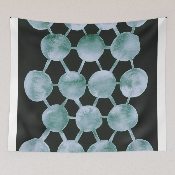 Item preview,  Gray On Black Circles And Lines Abstract Watercolor designed and sold by Irina Sztukowski.