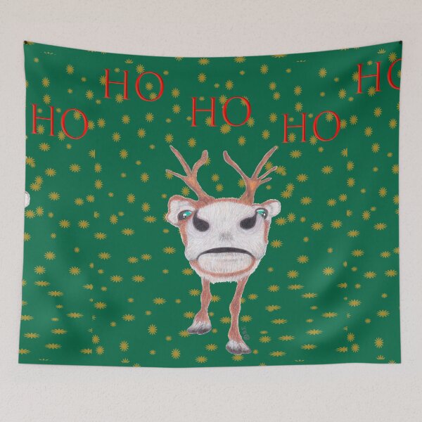Item preview, REINDEER HO HO HO designed and sold by BeritValk.