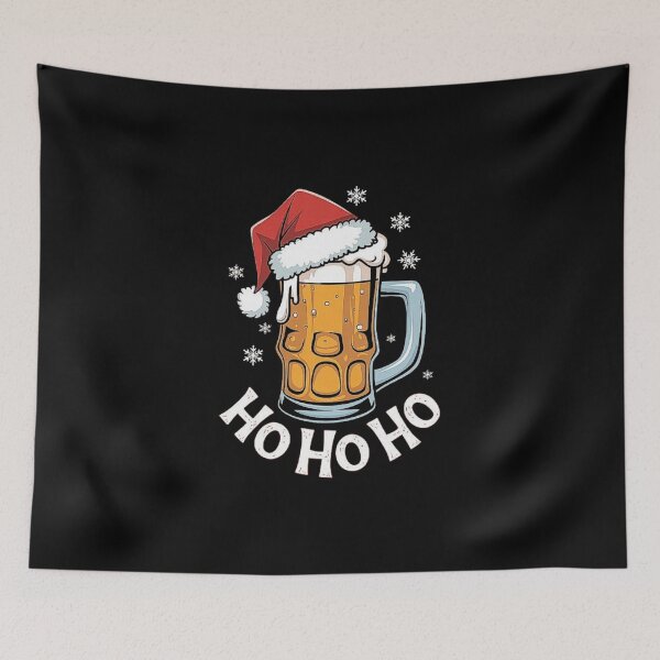 Item preview, Ho Ho Ho Beer Mug Christmas Design - Festive Holiday Cheer designed and sold by love3617.