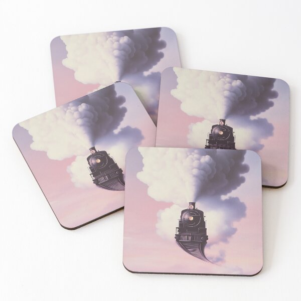 Item preview, Surreal Train on Floating Tracks in the Sky designed and sold by Moisky Art.