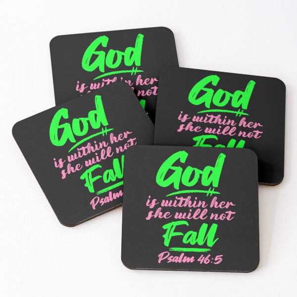 Item preview, Psalm 46:5 God Is Within Her She Will Not Fall designed and sold by plushism.