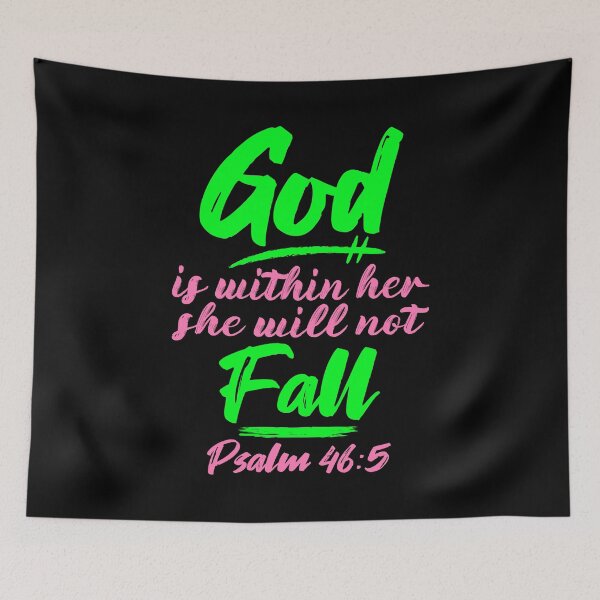 Item preview, Psalm 46:5 God Is Within Her She Will Not Fall designed and sold by plushism.