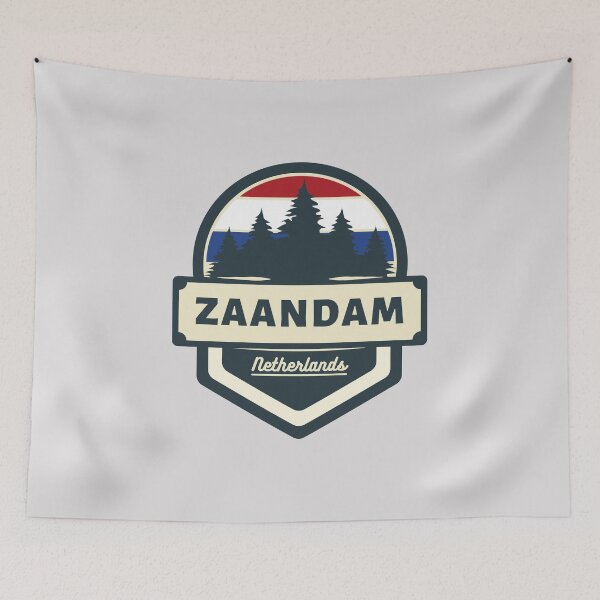Item preview, Zaandam Netherlands Retro Vintage Badge designed and sold by World Designs.
