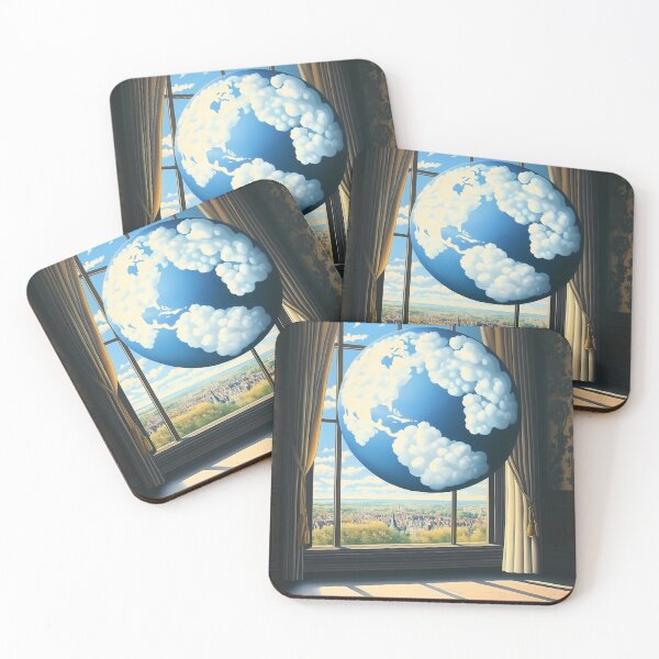 Item preview, Surreal Floating Earth with Cloud Patterns designed and sold by Moisky Art.