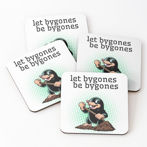Item preview, Let bygones be bygones, bury the past, camic style little mole designed and sold by coloursforkids.