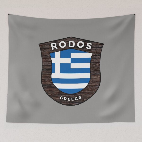 Item preview, Rodos Greece Emblem Flag designed and sold by World Designs.