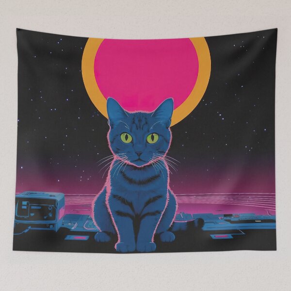 Item preview, Neon Purrfection: Pop Art Kitten designed and sold by RK - Shop.