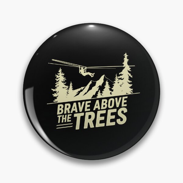 Item preview, Zipline Survivor - Brave Above The Trees designed and sold by GRABAPSHOP.